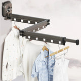 Modern väggmonterad torkställning