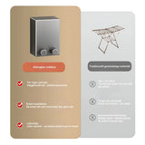 Vägghängd torkställning i metall